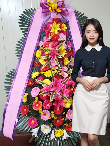 베뉴비안 웨딩홀 3단화환 기본형